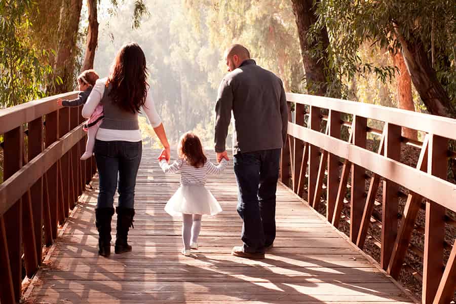 A family walking together